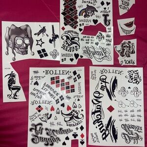 Joker fake tattoos